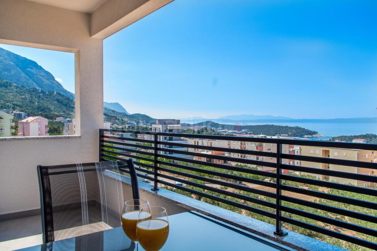 Luxury Sea View Apt Padi Via Mare Makarska Eksteriør bilde